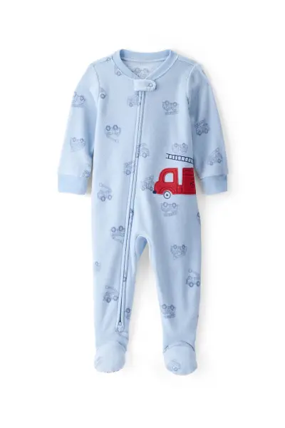 Carters Erkek Bebek Mavi Polar Tulum