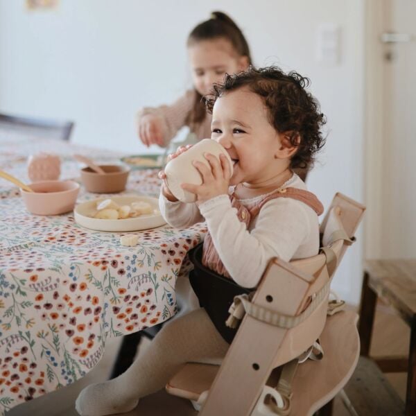 Mushie Pipetli Silikon Sippy Cup - Blush