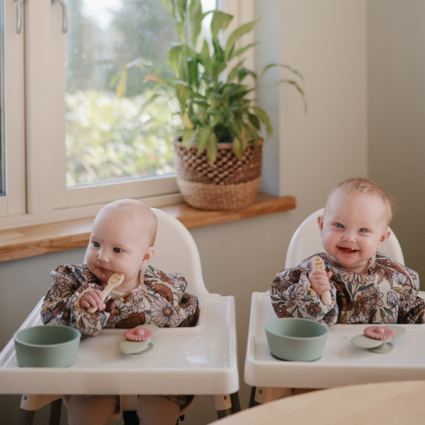 Mushie İlk Beslenme Kaşık Seti - Blush/Shifting Sand