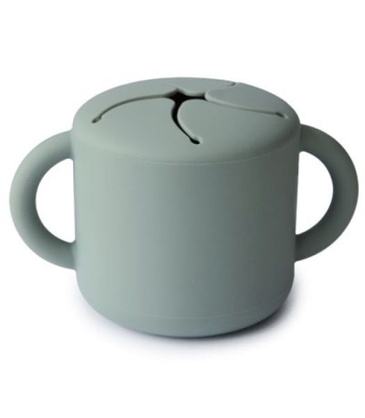 Mushie Silikon Atıştırma Kabı - Cambridge Blue