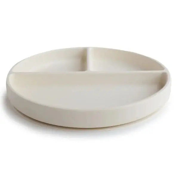 Mushie Silikon Vakumlu Tabak-Ivory