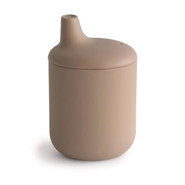 Mushie Pipetli Silikon Sippy Cup - Natural