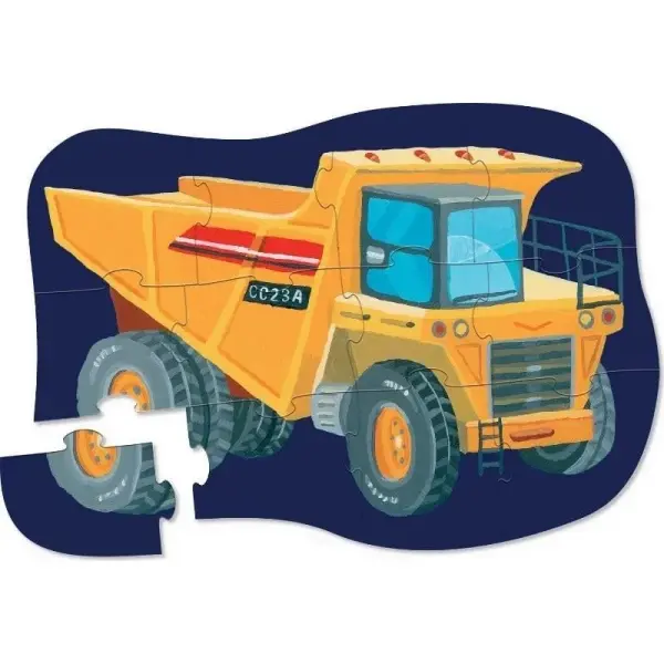 Crocodile Creek Mini Puzzle - 12 Parça - Construction Zone