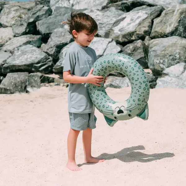Swim Essentials Animal Green Leopard Yüzme Simidi 55cm