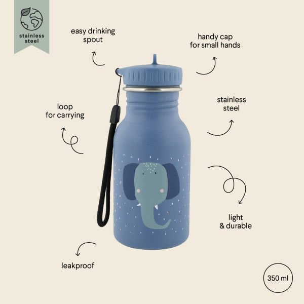 Trixie Paslanmaz Çelik Su Matarası (350 ml) - Mrs. Elephant