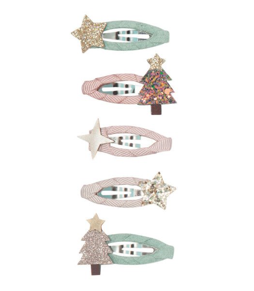 Mimi & Lula Mini Saç Toka Set (5 Adet) - Christmas Tree