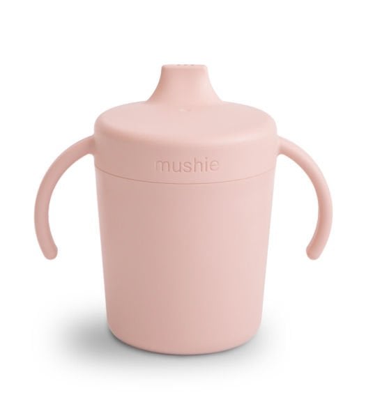 Mushie Kulplu Alıştırma Bardağı - Blush