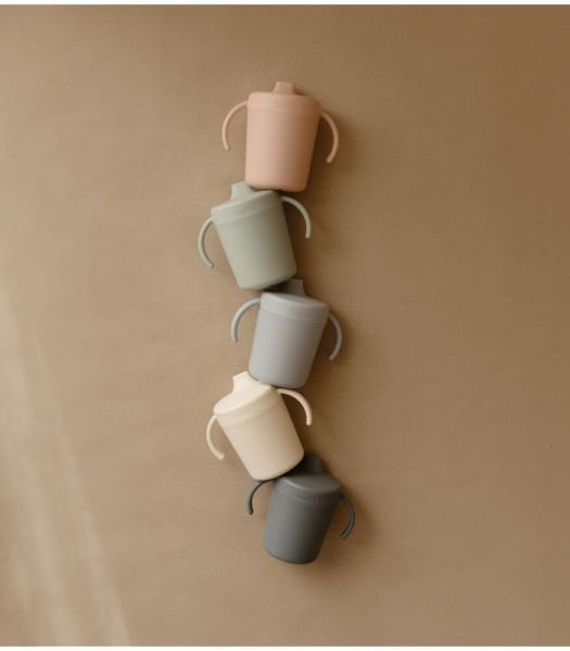 Mushie Kulplu Alıştırma Bardağı - Cloud