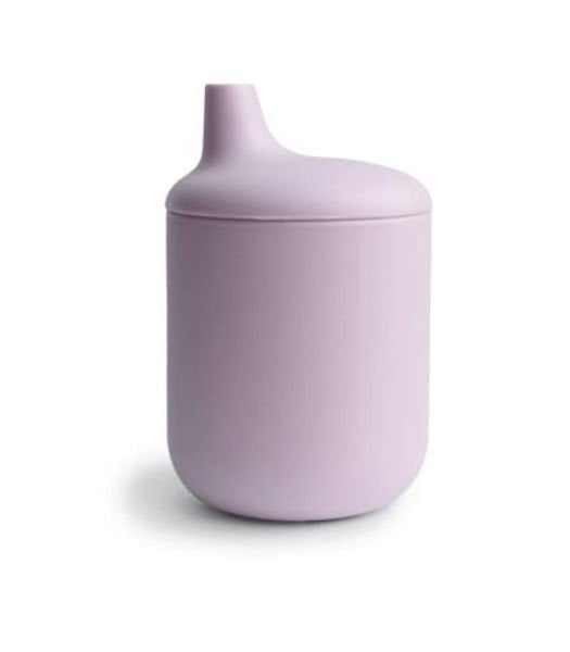 Mushie Pipetli Silikon Sippy Cup - Soft Lilac