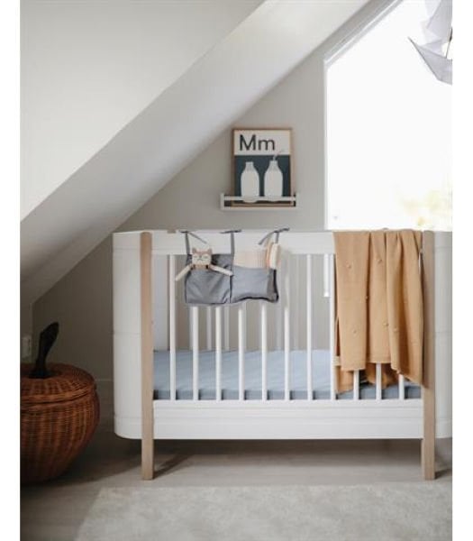 Mushie Organik Pamuk Bebek Battaniyesi - Dots Mustard Melange