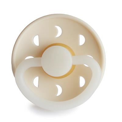 Frigg Moon Phase Kauçuk Emzik - Karanlıkta Parlayan - Cream Night (0-6 Ay)