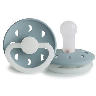 Frigg Moon Phase Silikon Emzik - Karanlıkta Parlayan - Stone Blue Night 6-18 Ay