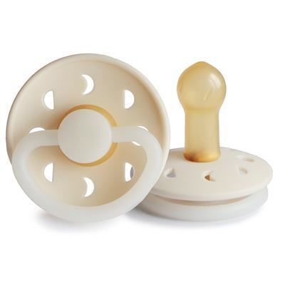 Frigg Moon Phase Kauçuk Emzik - Karanlıkta Parlayan - Cream Night (6-18 Ay )