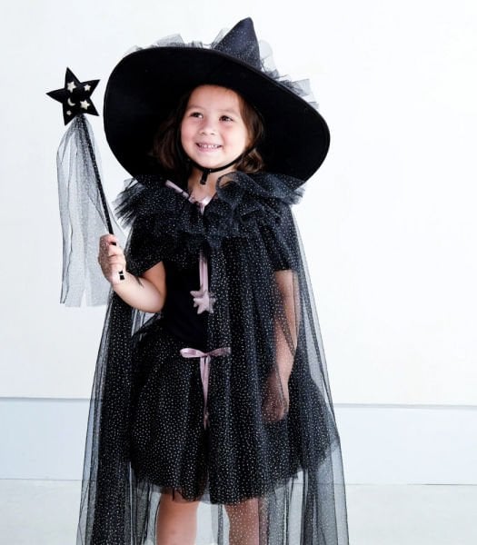 Mimi & Lula Çocuk Cadı Pelerin - Esmeralda Ruffle