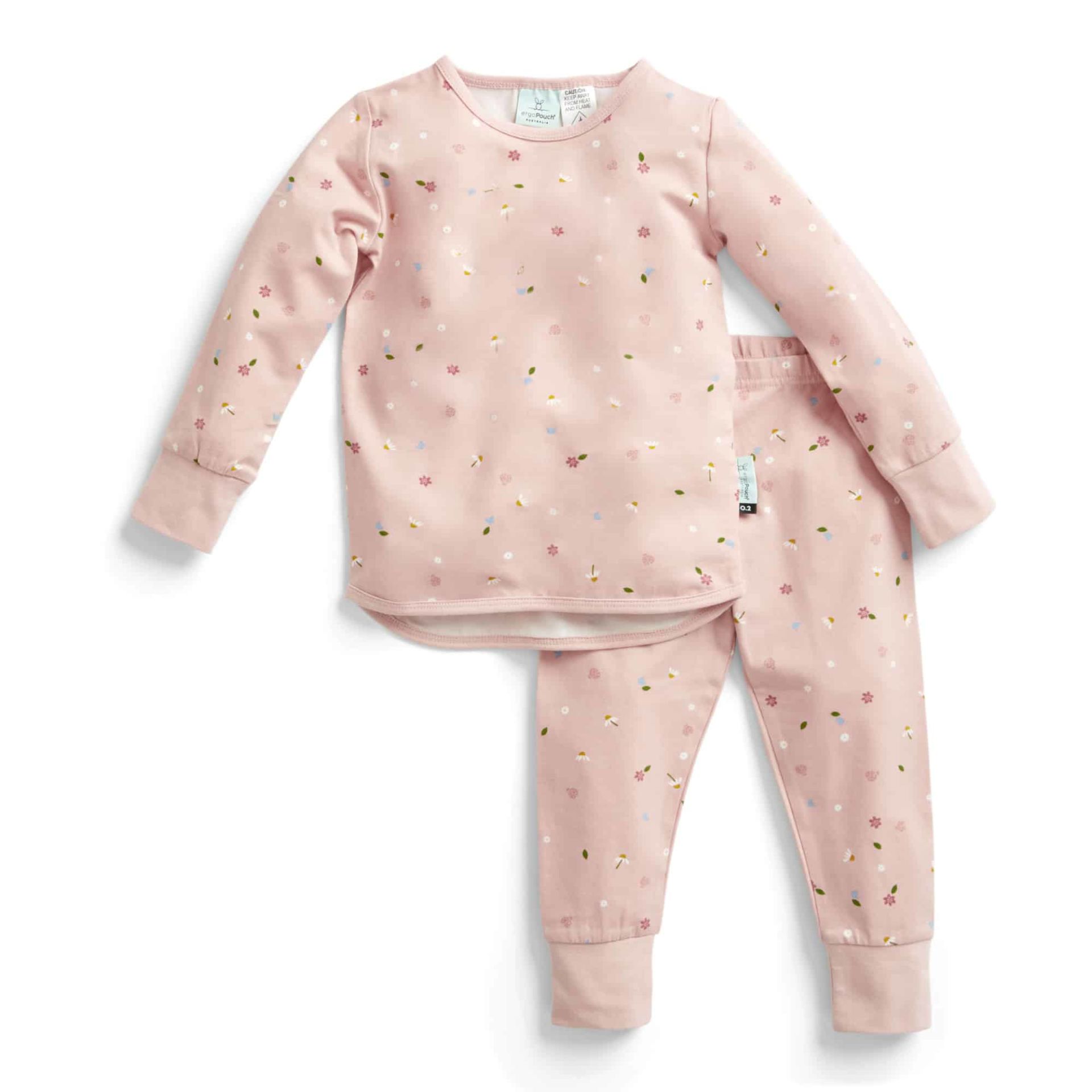ErgoPouch 0.2 TOG Organik Pamuklu 2 Parça Pijama Takımı - Daisies