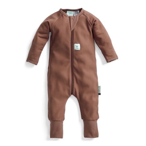 ErgoPouch 1.0 TOG Organik Pamuklu Patikli Pijama Tulum - Cocoa