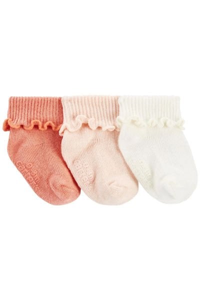 Kız Bebek 3Lü Çorap - Carters