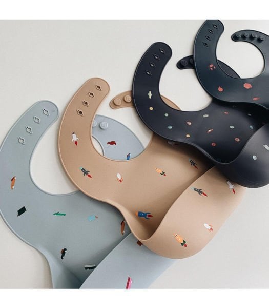 Mushie Silikon Mama Önlük - Planets