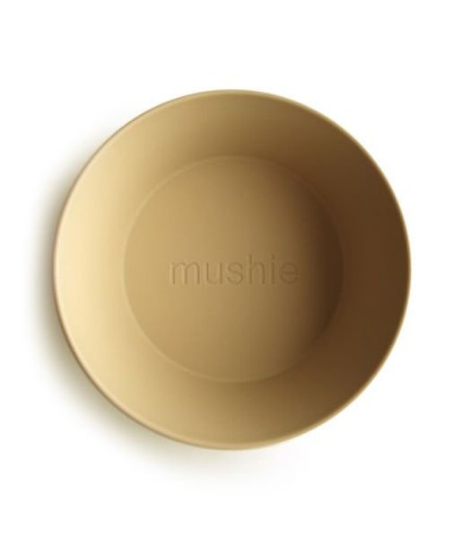 Mushie Yuvarlak Yemek Kasesi (2 Adet) - Mustard