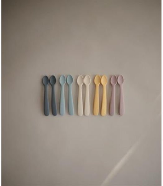 Mushie Silikon Bebek Kaşığı - Powder Blue