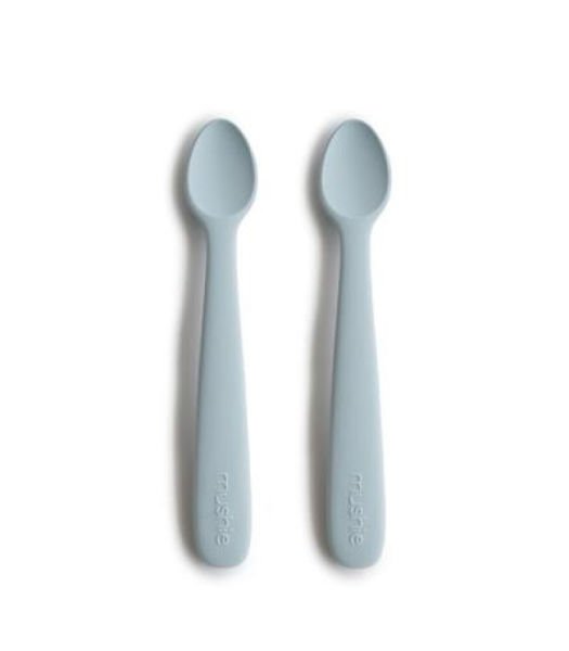 Mushie Silikon Bebek Kaşığı - Powder Blue