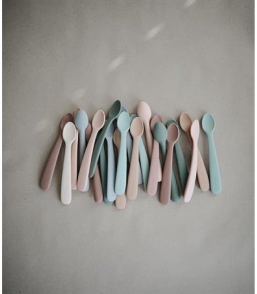 Mushie Silikon Bebek Kaşığı - Soft Lilac