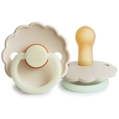 Frigg Daisy Kauçuk Emzik - Karanlıkta Parlayan - Cream Night (0-6)