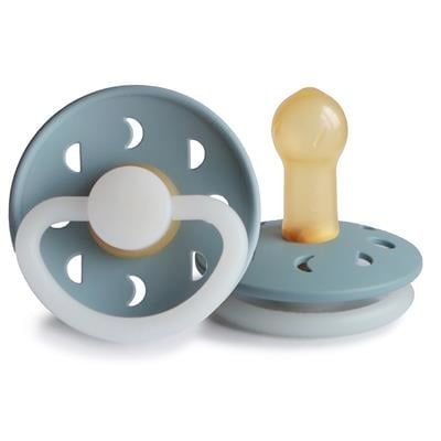 Frigg Moon Phase Kauçuk Emzik - Karanlıkta Parlayan - Stone Blue Night (0-6 Ay)