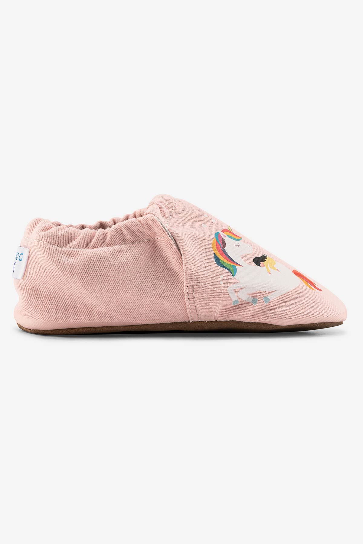 Hopfrög Kids - Unicorn Hyper Toz Pembe Barefoot Akıllı Patik
