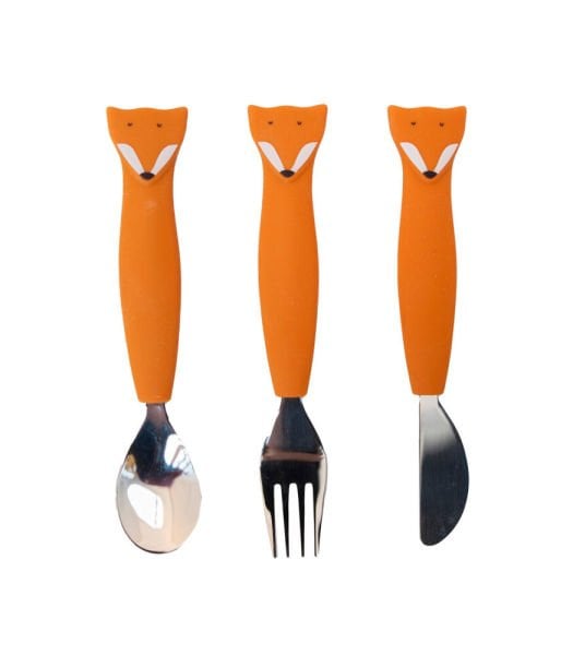 Trixie Silikon Çatal Bıçak Kaşık Takımı - Mr. Fox
