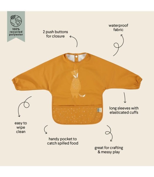 Trixie Su Geçirmez Uzun Kollu Önlük - Mr. Fox