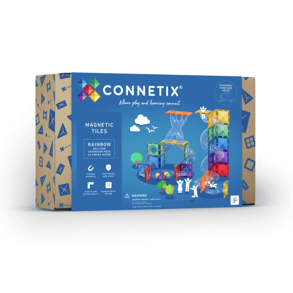 Connetix Rainbow Ball Run Expansion Set (66 Parça)